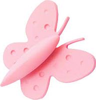 Ручка кнопка детская 32 мм бабочка розовая, 453032ST02 Ручка кнопка детская 32 мм бабочка розовая, 453032ST02
