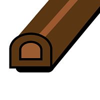 Уплотнитель SD-54 12х10 мм, коричневый, 50 м (6 шт./уп.) Уплотнитель SD-54 12х10 мм, коричневый, 50 м (6 шт./уп.)