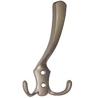 Крючок 3-х рожковый, 702В (1037 / 827А), матовый никель /50/*** Крючок 3-х рожковый, 702В (1037 / 827А), матовый никель /50/***