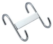 Крючок двойной на рейлинг, хром, 19390*** Крючок двойной на рейлинг, хром, 19390***