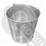 Ведро оцинкованное хозяйственное 9 л ГОСТ, 408-144 фото 2 Ведро оцинкованное хозяйственное 9 л ГОСТ, 408-144 фото 2