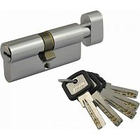 Цилиндровый механизм ЛПУВ (кл-заверт.) 70мм хром 5361 Цилиндровый механизм ЛПУВ (кл-заверт.) 70мм хром 5361