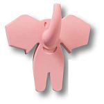 463025ST02 Ручка кнопка детская ,слон розовый BRASS 463025ST02 Ручка кнопка детская ,слон розовый BRASS