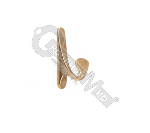 Крючок 1 рожковый LUIS, брашированное сатиновое золото (неоклассика), Boyard,  К102 BSG*** 