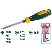 Отвертка универсальная 8-в-1 с двустор.стержн., РН №0-3,PZ №1-3,SL 6 мм, KRAFTOOL, 26168 Отвертка универсальная 8-в-1 с двустор.стержн., РН №0-3,PZ №1-3,SL 6 мм, KRAFTOOL, 26168