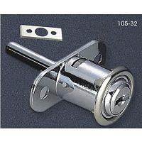 Замок мебельный нажимной (105) d=19 мм L=36,8 мм, ключ с пластиковым держателем, 0162 Замок мебельный нажимной (105) d=19 мм L=36,8 мм, ключ с пластиковым держателем, 0162