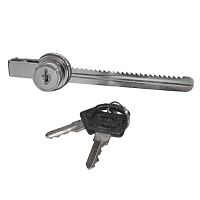 Замок для раздвижных витрин реечный № 805 L=120 мм, 0158 Замок для раздвижных витрин реечный № 805 L=120 мм, 0158