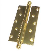 Петля  П-120 левая ,латунь  (круг.шишка)