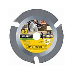 Диск пильный по дереву 115х22,2 мм для УШМ, 3 зуба, GRAFF, Speedcutter115 Диск пильный по дереву 115х22,2 мм для УШМ, 3 зуба, GRAFF, Speedcutter115