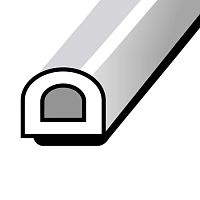 Уплотнитель SD-54 12х10 мм, белый, 50 м (6 шт./уп.) Уплотнитель SD-54 12х10 мм, белый, 50 м (6 шт./уп.)