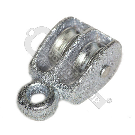 Блок двойной металлический 9мм/40мм /1/ Блок двойной металлический 9мм/40мм /1/