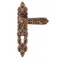 Ручка на дл.наклад. под ключ. цилиндр ARABESCO ANT. COF.(CL) антич. кофе, Ручка на дл.наклад. под ключ. цилиндр ARABESCO ANT. COF.(CL) антич. кофе,