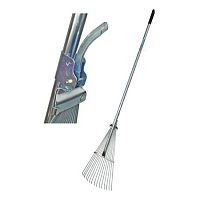 Грабли веерные раздвижные стальные, 15 зубьев, стальной черенок, фиксатор,  9233 / 9340  Грабли веерные раздвижные стальные, 15 зубьев, стальной черенок, фиксатор,  9233 / 9340