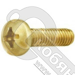 Винт латун.DIN 7985 М5х25 с полукруглой головкой, крестообраз. фото 2 Винт латун.DIN 7985 М5х25 с полукруглой головкой, крестообраз. фото 2