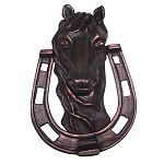 Ручка-стучалка "Лошадь" 170х125х70 мм патина бронза Ручка-стучалка "Лошадь" 170х125х70 мм патина бронза