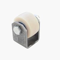 Ролик капролон d=50 мм гладкий на платформе, К2520 Ролик капролон d=50 мм гладкий на платформе, К2520