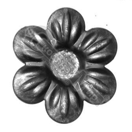 Цветок штампованный 57х2 мм 19-1084/126/3 Цветок штампованный 57х2 мм 19-1084/126/3