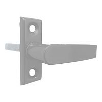 Ручка оконная РО-10 42мм цвет: бело-алюминиевый ,комплект с обраткой Ручка оконная РО-10 42мм цвет: бело-алюминиевый ,комплект с обраткой