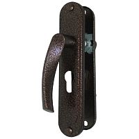 Ручка на планке РДП 2-023-55Ц-АМ антик медь,цилиндр /15/ Ручка на планке РДП 2-023-55Ц-АМ антик медь,цилиндр /15/