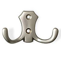 Крючок 2-х рожковый, YG-1035 SC, матовый хром, SOLLER DC, 122-059/827В Крючок 2-х рожковый, YG-1035 SC, матовый хром, SOLLER DC, 122-059/827В