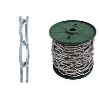 Цепь длиннозвенная DIN 763 1,5 мм сварная, оцинкованная /100-200 м/ Цепь длиннозвенная DIN 763 1,5 мм сварная, оцинкованная /100-200 м/