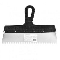 Шпатель зубчатый 300 мм, зуб 6х6 мм, пластмассовая ручка, Sparta, 85140*** Шпатель зубчатый 300 мм, зуб 6х6 мм, пластмассовая ручка, Sparta, 85140***