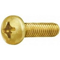 Винт латун.DIN 7985 М5х25 с полукруглой головкой, крестообраз. Винт латун.DIN 7985 М5х25 с полукруглой головкой, крестообраз.