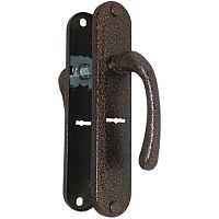 Ручка на планке РДП 2-006-55С- АМ- антик медь,сувальд. /15/ Ручка на планке РДП 2-006-55С- АМ- антик медь,сувальд. /15/