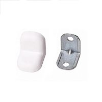 Уголок мебельный с пластиковой накладкой 20х20х16х1,2 мм, белый,  18700  /10/ Уголок мебельный с пластиковой накладкой 20х20х16х1,2 мм, белый,  18700  /10/