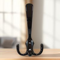 Крючок мебельный большой черный, (30), КМ-1 