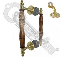 Ручка парадная двойная дер.ПДД-1-450С лат. со скошен. стойками