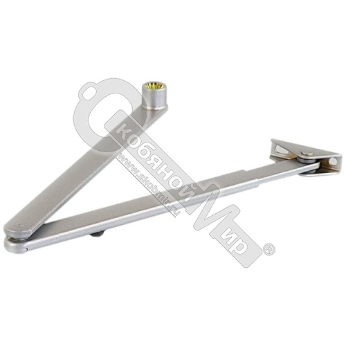 Комплект рычажных тяг с ФОП откл./вкл.для довод. GEZE TS 2000/4000 серебро 102445