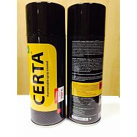 Эмаль-аэрозоль антикоррозионная термостойкая до 800°С, черный полуглянец "CERTA", CPR00046 Эмаль-аэрозоль антикоррозионная термостойкая до 800°С, черный полуглянец "CERTA", CPR00046