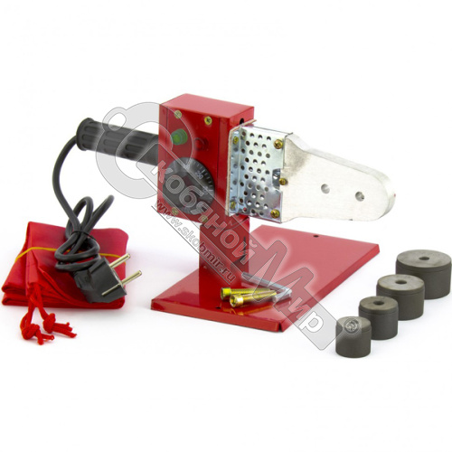 Аппарат для сварки пластик.труб, 600Вт 300°C, насад. 20-25-32-40 мм, блистер, Kronwerk, 94212