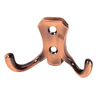 Крючок 2-х рожковый, YG1035 AC, медь, 122-145/827В /10/ Крючок 2-х рожковый, YG1035 AC, медь, 122-145/827В /10/