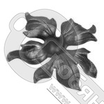 Цветок литой 140 /160х4 мм SK23.08/1301 фото 2 Цветок литой 140 /160х4 мм SK23.08/1301 фото 2