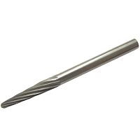 Шарошка (борфреза) карбидная по металлу, конусообразная с шарообраз.наконечником, штифт 3 мм, 36585 Шарошка (борфреза) карбидная по металлу, конусообразная с шарообраз.наконечником, штифт 3 мм, 36585