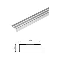 Порог АЛ-267-С 1,35м алюм.б/уп., Угол алюминевый, 24X10 мм Порог АЛ-267-С 1,35м алюм.б/уп., Угол алюминевый, 24X10 мм