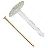 8808 Держатель для теплоизоляции, гильза - ударопрочный полипропилен (блоксополимер), гвоздь - сталь 8808 Держатель для теплоизоляции, гильза - ударопрочный полипропилен (блоксополимер), гвоздь - сталь