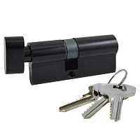 Цилиндр ключевой с заверткой Р 60СК MatBlack цвет:черный Цилиндр ключевой с заверткой Р 60СК MatBlack цвет:черный