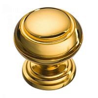 0712-003 Ручка кнопка латунь, глянцевое золото
