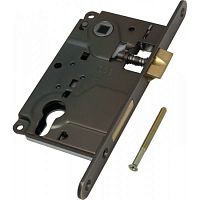 Замок межком. ВО1025.50.12 под цилинд.мезанизм 1 ригель+защелка стар.бронза арт.GENTRO 18797 Замок межком. ВО1025.50.12 под цилинд.мезанизм 1 ригель+защелка стар.бронза арт.GENTRO 18797