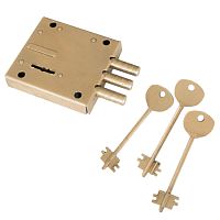 Замок накладной KERBEROS 120.11.034 латунь Замок накладной KERBEROS 120.11.034 латунь