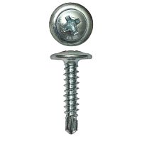 Саморез полусфера с прессшайбой, сверло, цинк 4,2х32 (1кг) Саморез полусфера с прессшайбой, сверло, цинк 4,2х32 (1кг)