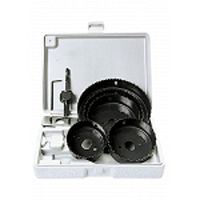 Набор кольцевых пил по дереву, 8 предметов (64-127 мм), MATRIX, 704715 Набор кольцевых пил по дереву, 8 предметов (64-127 мм), MATRIX, 704715