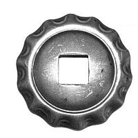 Основание балясины штампованное 75х2 мм отверстие 16х16 мм 4073.16 Основание балясины штампованное 75х2 мм отверстие 16х16 мм 4073.16