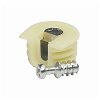 Эксцентрик быстромонтируемый 20 мм+cаморез, бежевый, /10/, 18557 Эксцентрик быстромонтируемый 20 мм+cаморез, бежевый, /10/, 18557