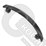 Ручка-скоба 96 мм черный №22 (КАС) фото 2 Ручка-скоба 96 мм черный №22 (КАС) фото 2