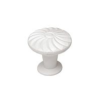 Ручка-кнопка БУ пластмассовая d=60 мм, белый,  00008523 Ручка-кнопка БУ пластмассовая d=60 мм, белый,  00008523