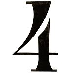 Цифра "4" SK64.114.23 h-150 Цифра "4" SK64.114.23 h-150